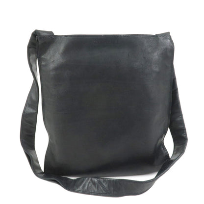 CHANEL Lamb Skin Shoulder Bag Crossbody Bag Black
