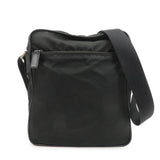 PRADA Logo Nylon Leather Shoulder Bag Crossbody Bag Black BT0421