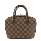 Louis Vuitton Saleya Mini Damier Ebene Canvas Leather Hand Bag