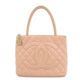 CHANEL Matelasse COCO Mark Medallion Tote Bag Hand Bag Pink A01804