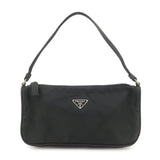 PRADA Triangle Logo Nylon Pouch Hand Bag Cosmetic Pouch Purse MV633