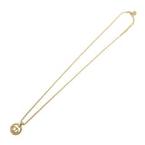 Christian Dior CD Logo Metal Necklace Choker Gold