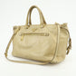 PRADA Logo Leather 2Way Shoulder Bag Hand Bag BN1921 Beige