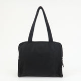 PRADA Triangle Logo Nylon Leather Shoulder Bag Hand Bag Black