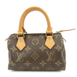 Louis Vuitton Monogram Mini Speedy Hand Bag Brown M41534