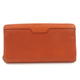 GUCCI Bamboo Leather Long Round Zippy Wallet Orange 339178  d