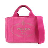PRADA Canvas Canapa Mini 2Way Bag Hand Shoulder Bag Pink B2439G