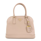 PRADA Triangle Logo Saffiano Leather 2Way Bag Hand Bag Pink BN2567