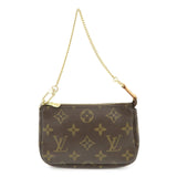 Louis Vuitton Monogram Mini Pochette Accessoires Hand Bag M58009