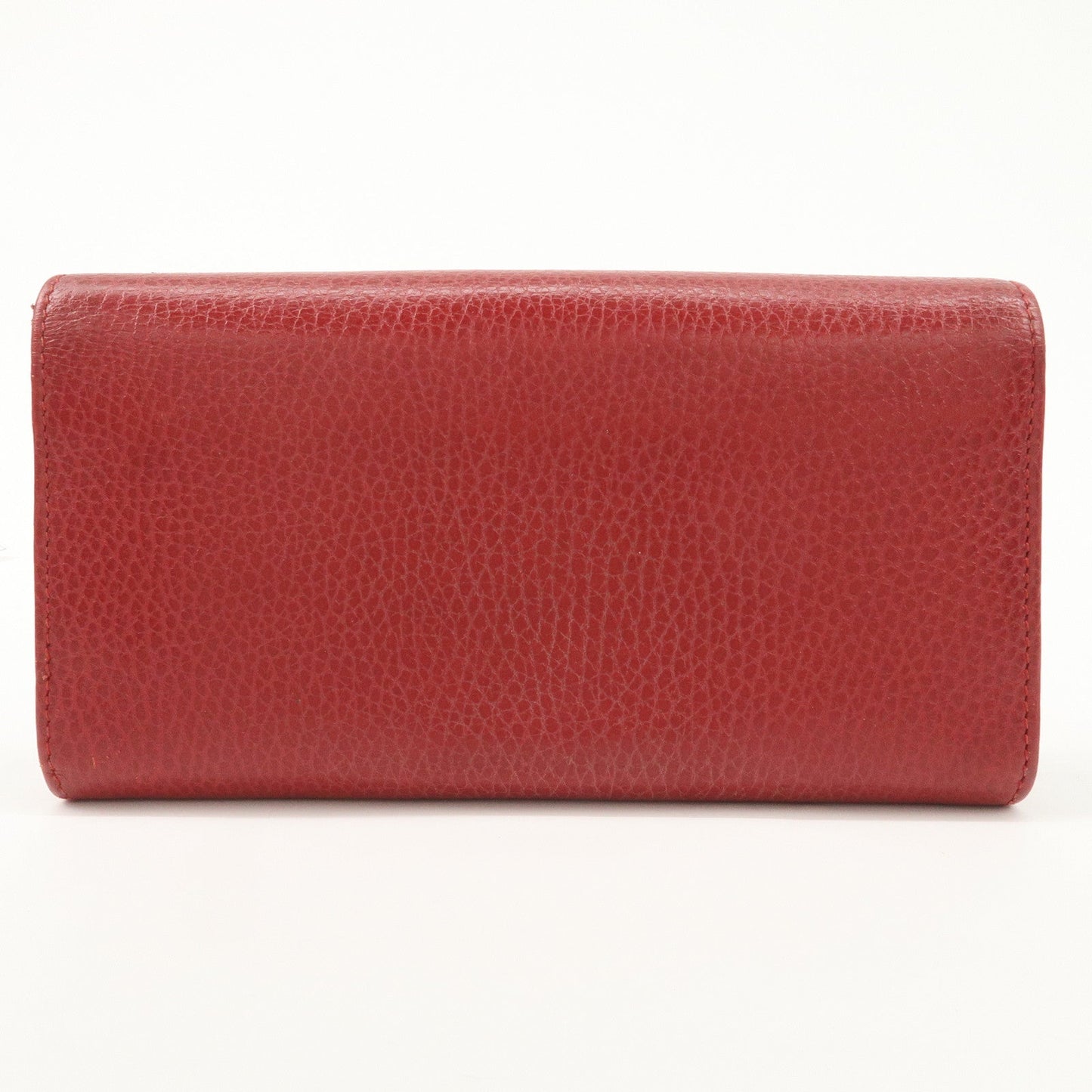 GUCCI GG Marmont Leather Continental Long Wallet Red 456116  d