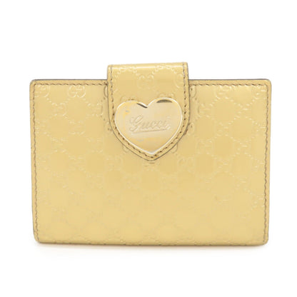 GUCCI Micro Guccissima Leather Card Case Gold 224261  d