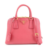 PRADA Promenade Small Saffiano Leather 2Way Bag Hand Bag Pink BL0838  d