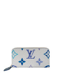 Louis Vuitton 2023 Blue Monogram Giant By The Pool Zippy Wallet