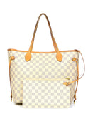 Louis Vuitton Damier Azur Neo Neverfull MM Tote Bag