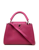 Louis Vuitton Groseille Taurillon Lace Croquets Capucines BB Crossbody