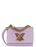 Louis Vuitton Lilac Leather Convertible Chain Epi Twist PM Bag