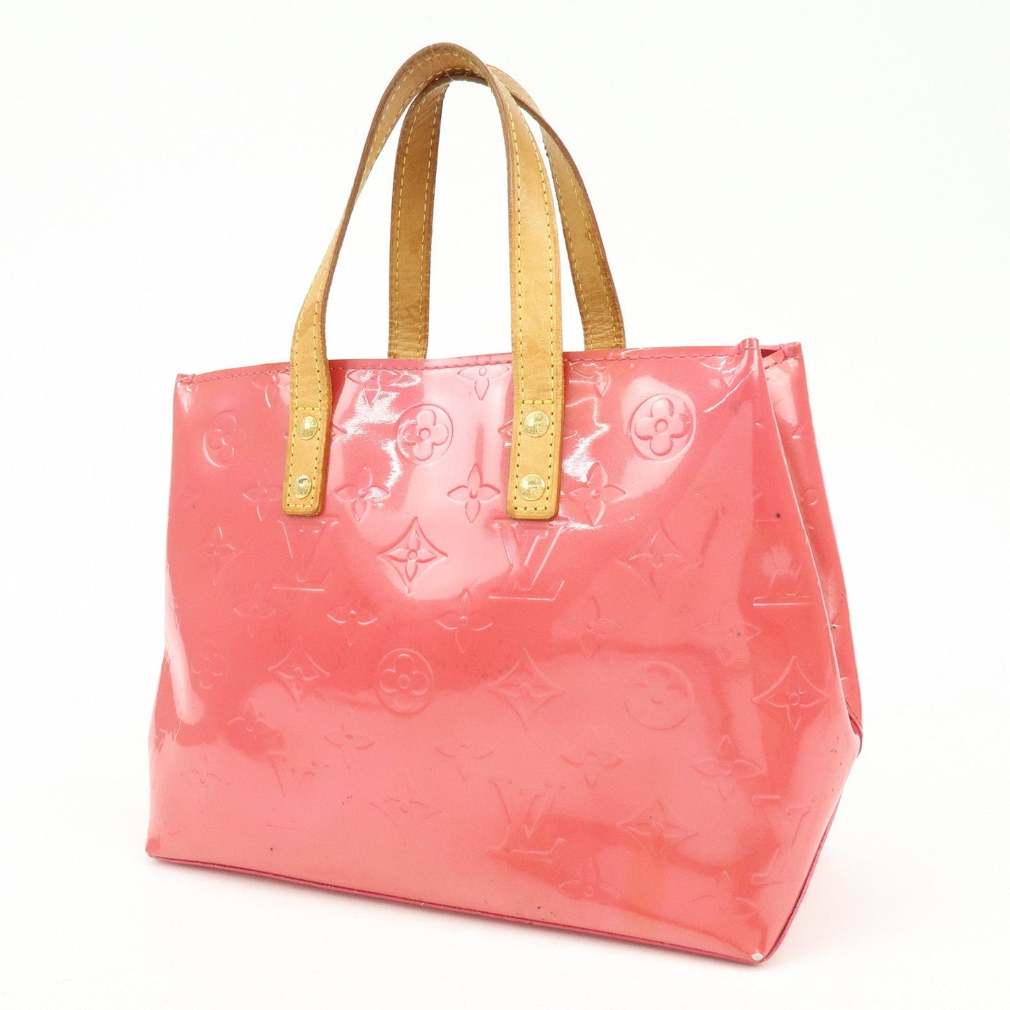 Louis Vuitton Monogram Vernis Lead PM Hand Bag Framboise M9132F
