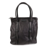 BURBERRY Logo Leather Tote Bag Shoulder Bag Black