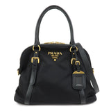 PRADA Tessuto Nylon Saffiano Leather 2Way Hand Shoulder Bag 1BB013