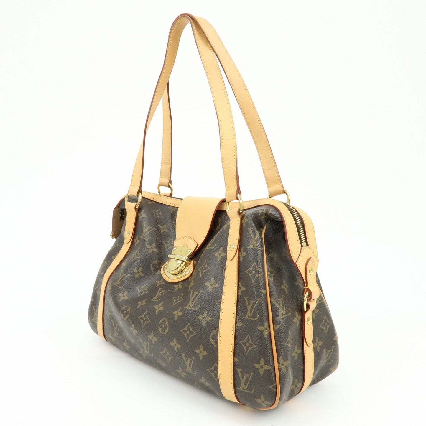 Louis Vuitton Monogram Stresa PM Shoulder Bag Brown M51186