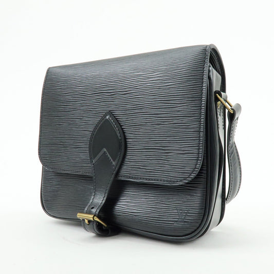 Louis Vuitton Epi Cartouchiere Shoulder Crossbody Bag Noir M52242