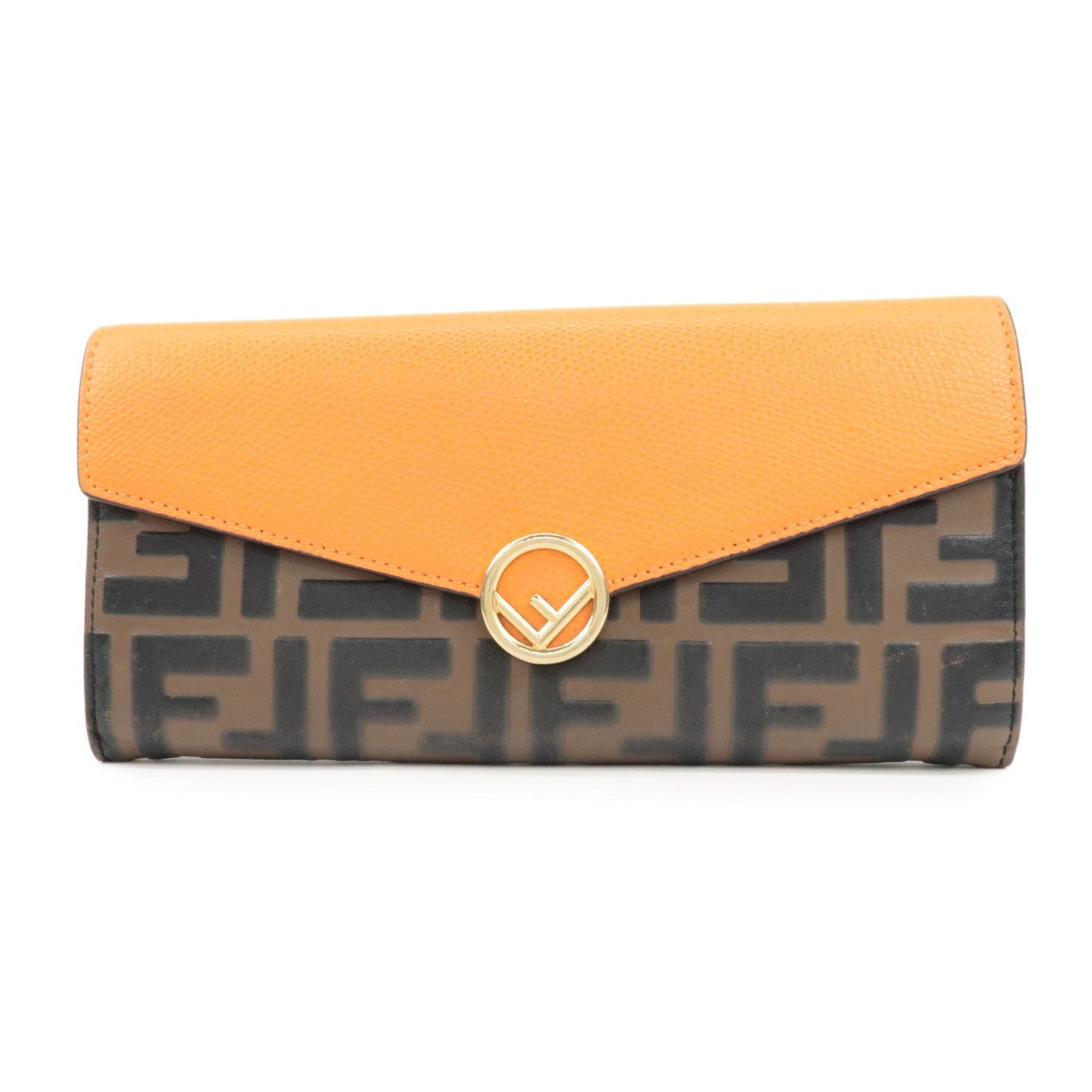 FENDI Zucca Baguette Continental Wallet 8M0251 Brown Orange 8M0251  d