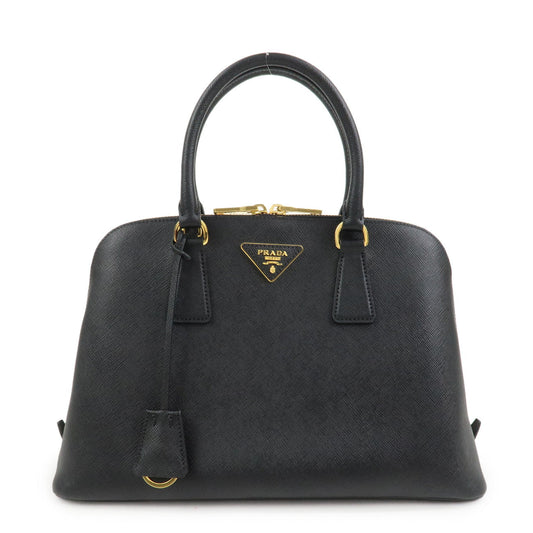 PRADA Promenade Medium Saffiano Leather 2Way Bag Black 1BA002