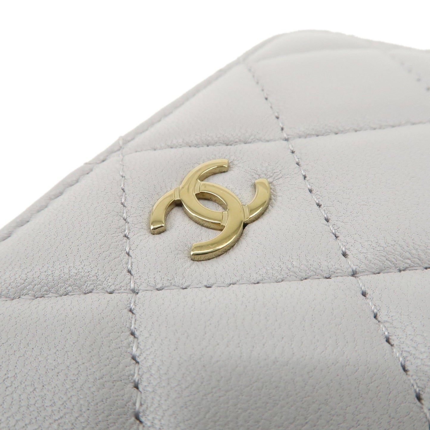 CHANEL COCO Mark Matelasse Classic Round Zippy Coin Purse AP0216