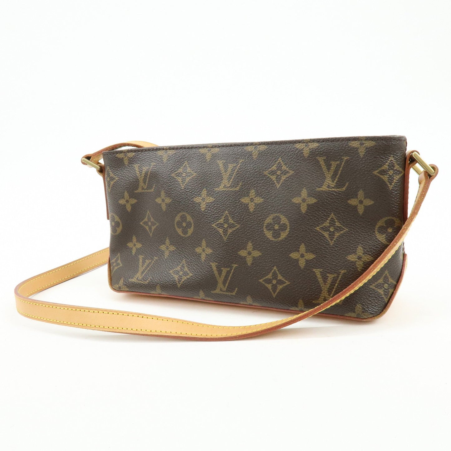 Louis Vuitton Monogram Trotteur Canvas Shoulder Bag Brown M51240