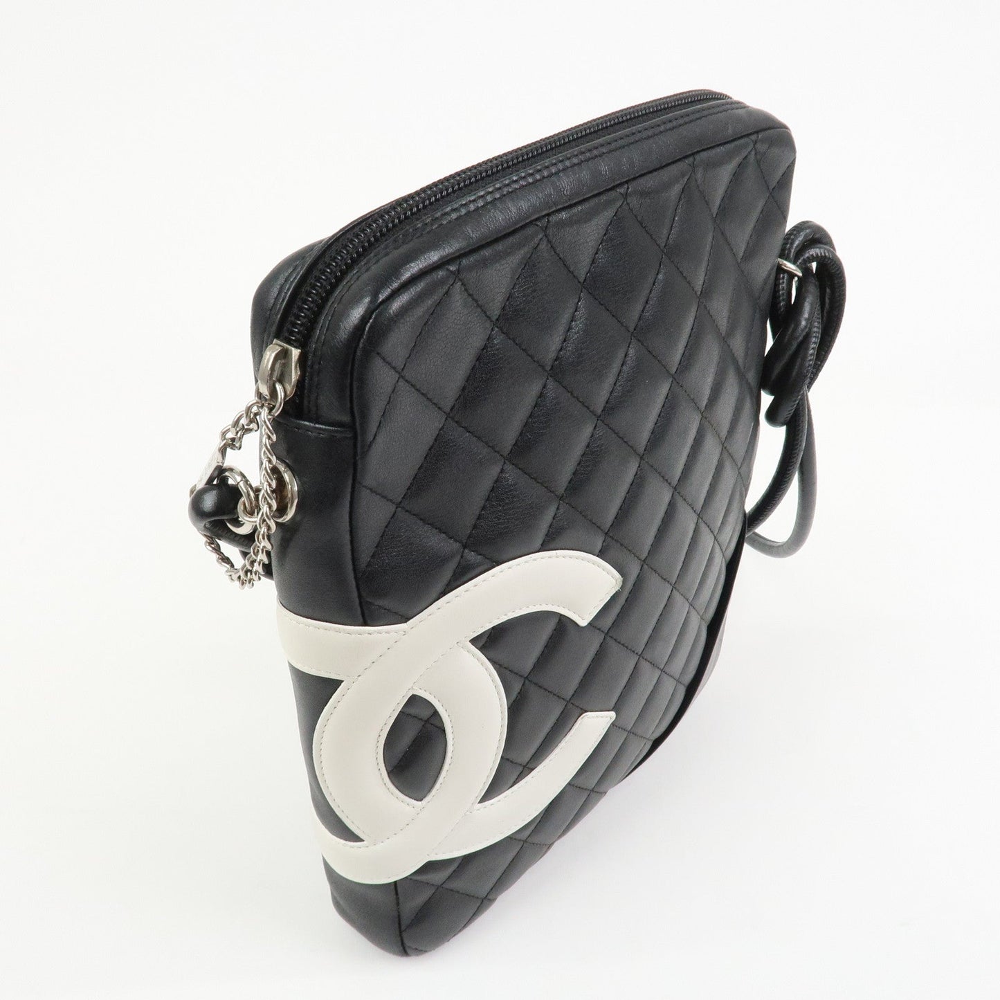 CHANEL Cambon Line Lambskin Medium Pochette Shoulder Bag A25178