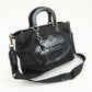 PRADA Nylon Leather 2Way Bag Hand Bag Shoulder Bag Black BR3228