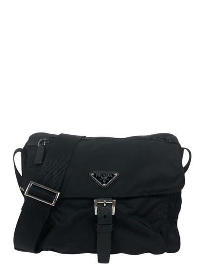 Prada Black Nylon Messenger Bag
