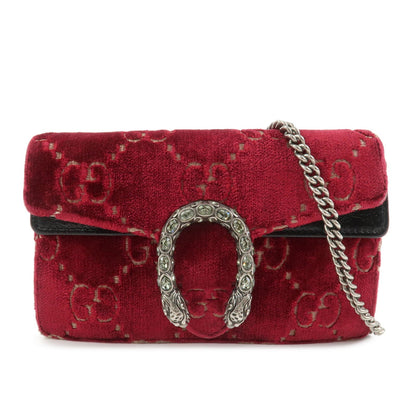 GUCCI Dionysus Super Mini Bag Leather Chain Shoulder Bag 476432