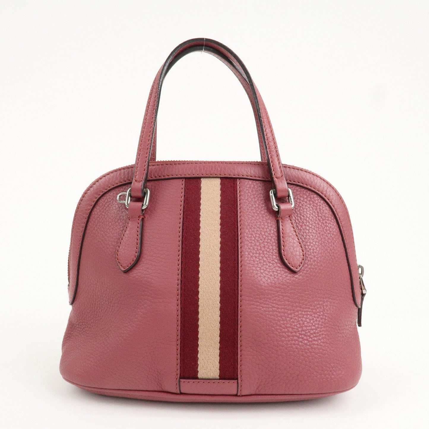 GUCCI Sherry Leather 2Way Bag Hand Bag Pink Beige 341504  d