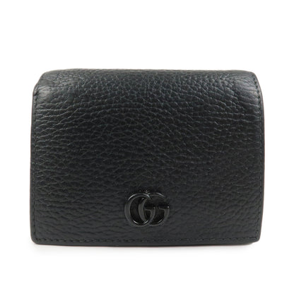 GUCCI GG Marmont Double G Mini Leather Wallet Compact Wallet 456126