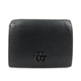 GUCCI GG Marmont Double G Mini Leather Wallet Compact Wallet 456126