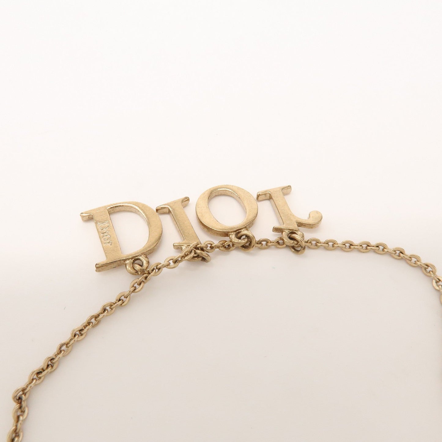 Christian Dior Metal Bracelet DIOR Logo Gold