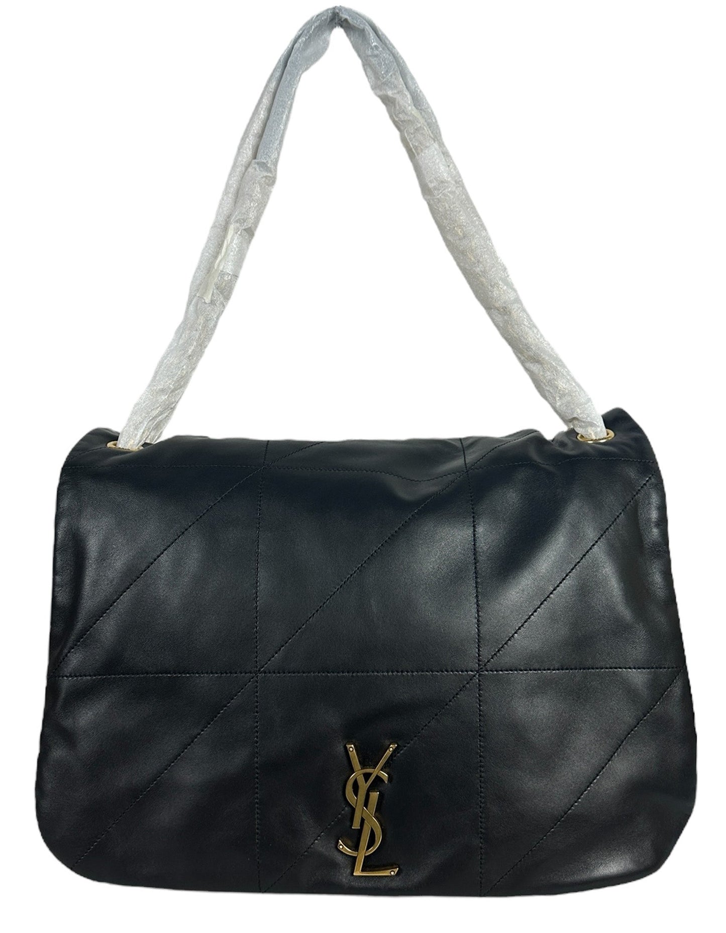 Saint Laurent NEW Black Jamie 4.3 Maxi Lambskin Chain Shoulder Bag