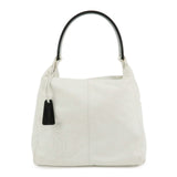 CHANEL Lamb skin Plastic Shoulder Bag Hand Bag White Black