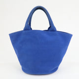 PRADA Canapa Canvas 2Way Bag Hand Bag Shoulder Bag Blue 1BG186