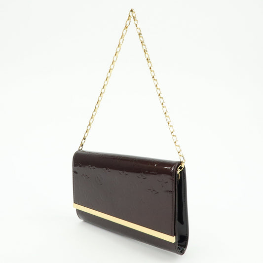 Louis Vuitton Monogram Vernis Clutch Ana Clutch Bag Amarante M90093