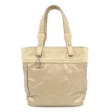 CHANEL Paris Biarritz PVC Canvas Leather Tote Bag PM A34208  d