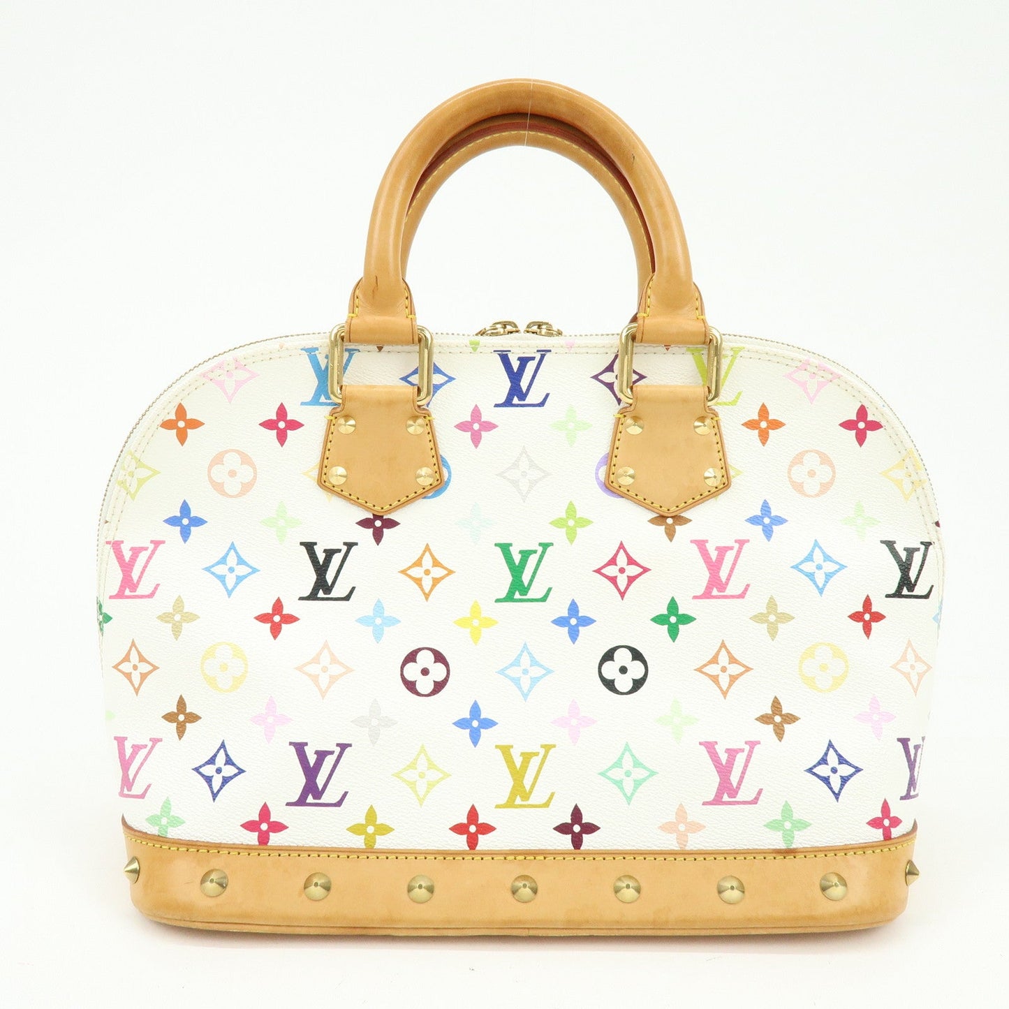 Louis Vuitton Monogram Multicolor Alma PM Hand Bag Blanc M92647