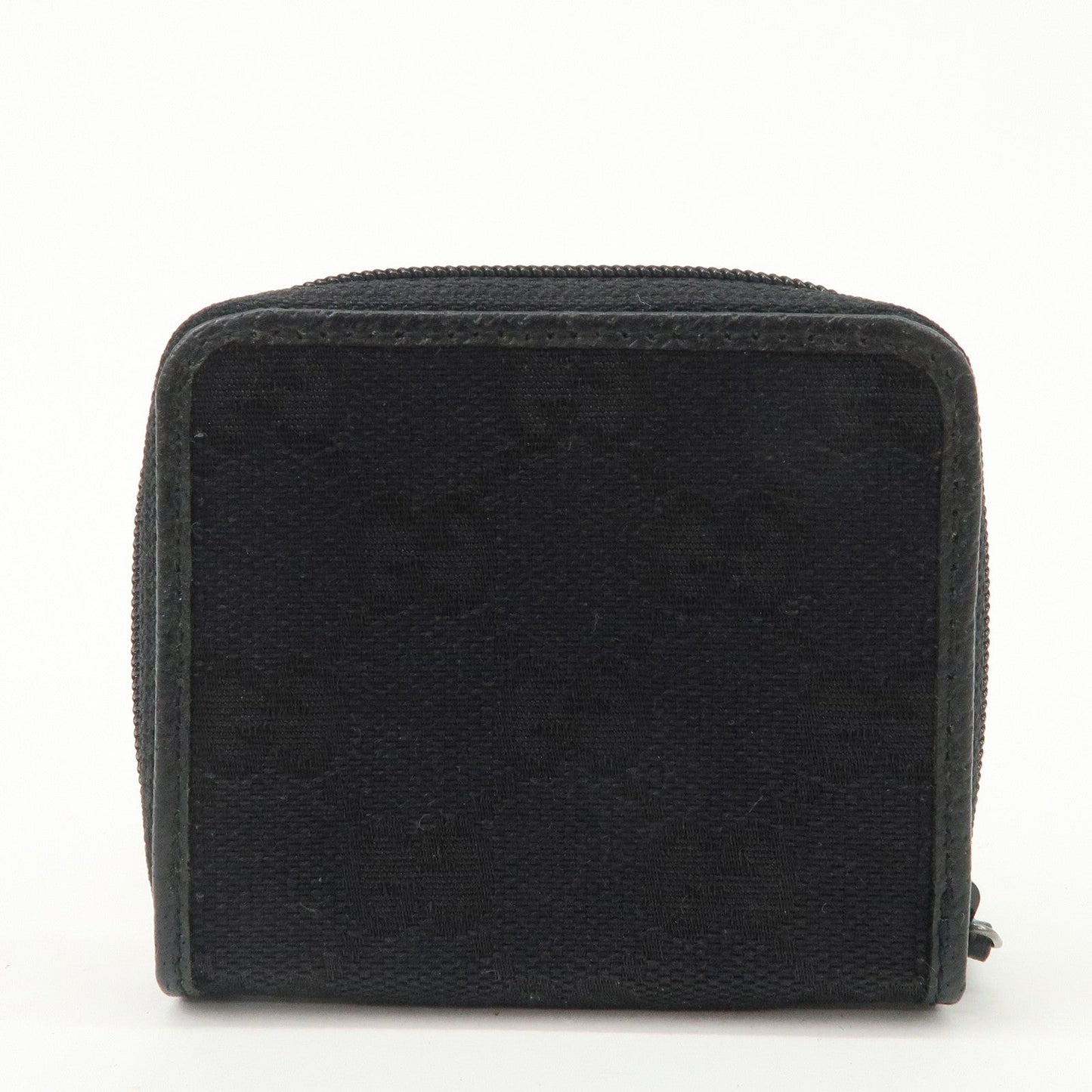 GUCCI GG Canvas Leather Coin Case Coin Purse Black 115255  d