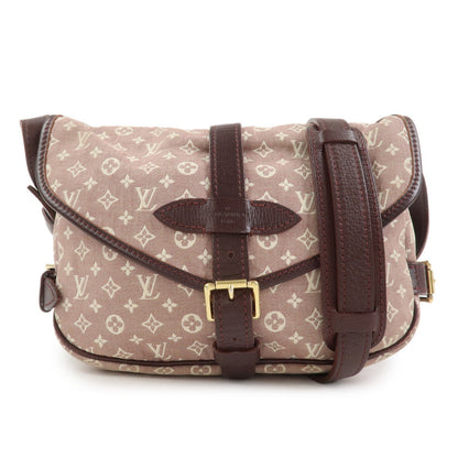 Louis Vuitton Monogram Idylle Saumur PM Shoulder Bag Sepia M40669