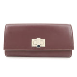 FENDI Peekaboo Leather Bi-fold Continental Wallet Long Wallet 8M0377  d