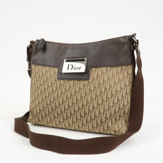 Christian Dior Street Chic Trotter Canvas Leather Shoulder Bag