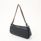 GUCCI Sherry Accessory Pouch Leather Canvas Hand Bag Black 92820