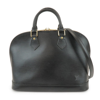 Louis Vuitton Epi Alma 2Way Hand Bag Shoulder Bag Noir Black M52142