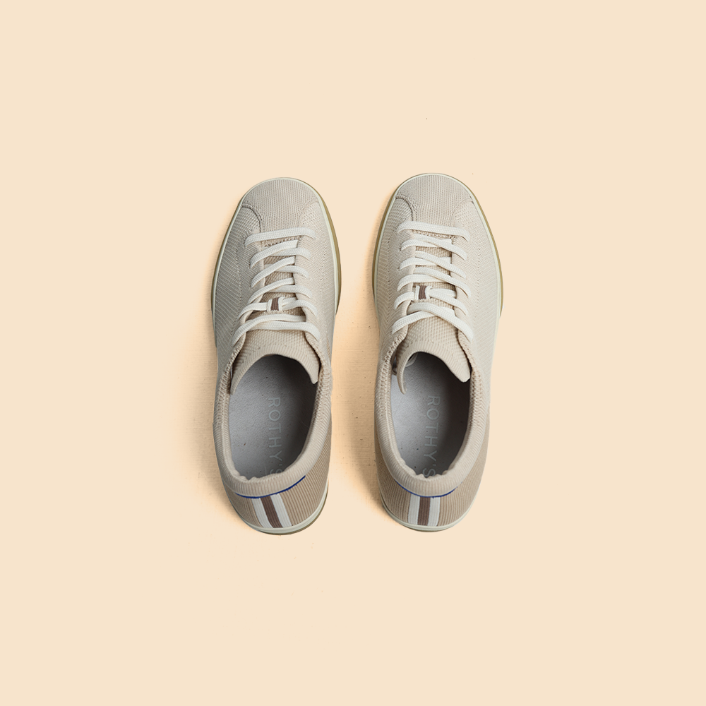 Rothy - Lace Up Sneakers - Cream White